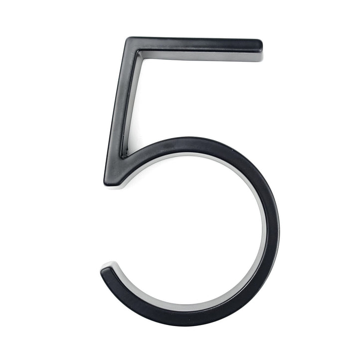 Large modern metal house number address accessory
