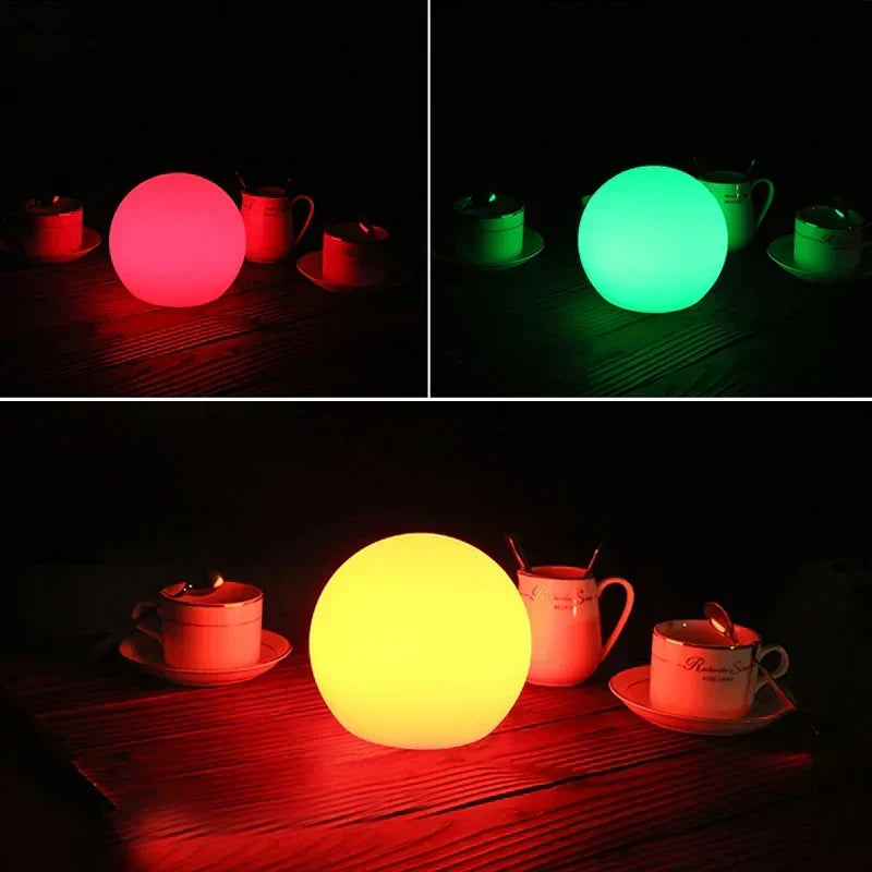 GlowSphere – Table lamp with modern worldly charm