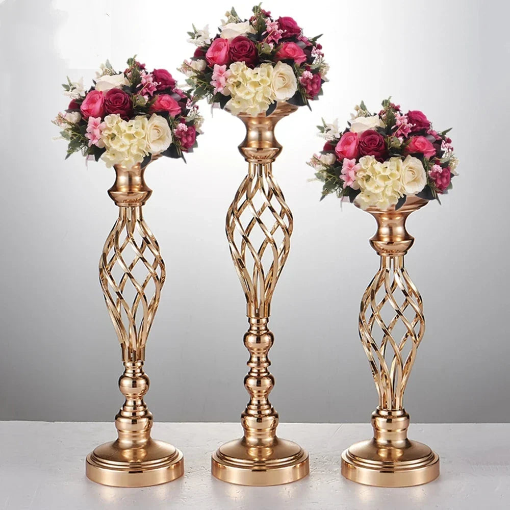 Elegant Candle Holder Set with Metal Stand