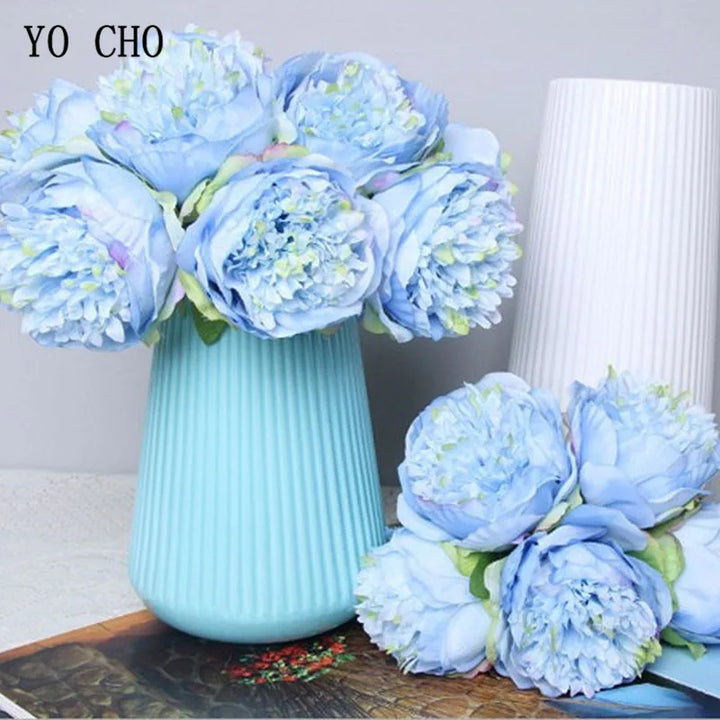 Large Peony Silk Flower Bouquet Set