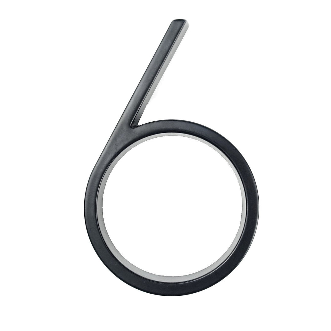 Large modern metal house number address accessory