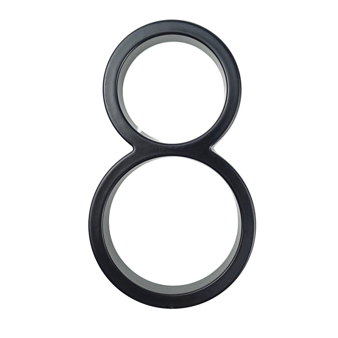 Large modern metal house number address accessory