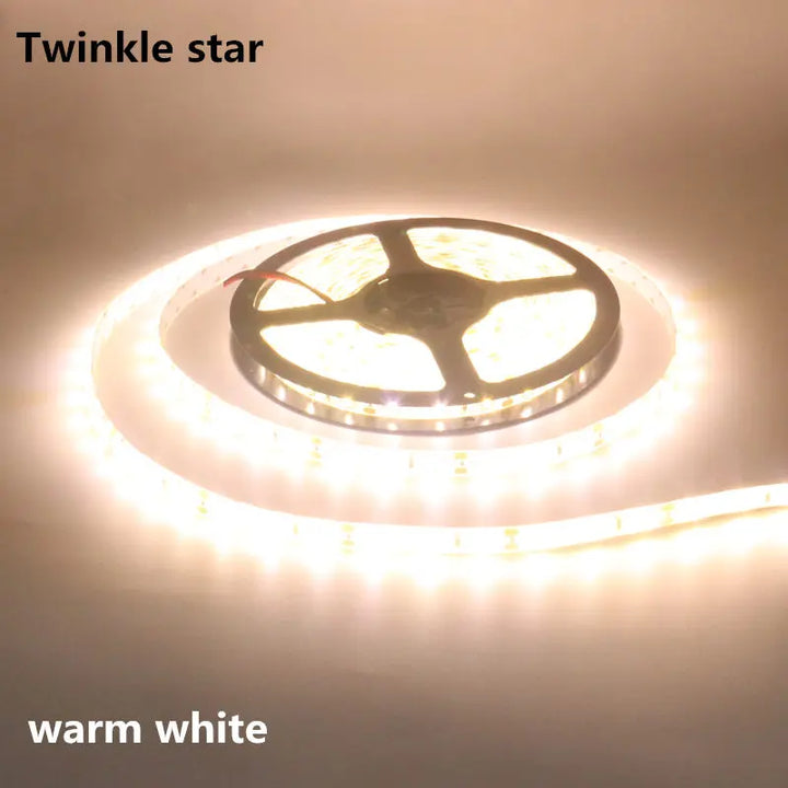 Waterproof 5M LED strip light in warm and cool white