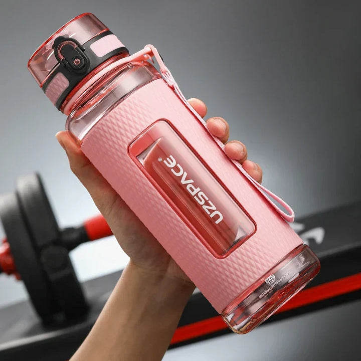 UZSPACE Sport Water Bottles, BPA-free, portable, impact-resistant, leak-proof, large capacity, fitness water kettle, Tritan plastic drinking bottle