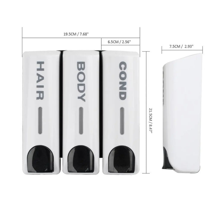 Wall-mounted shower dispenser