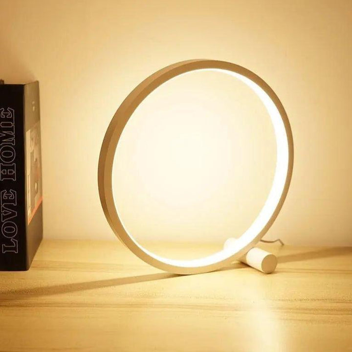 Dimmable LED Touch Round Table Lamp for Creative Spaces