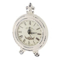 Vintage Wooden Style Table Clock with Alarm