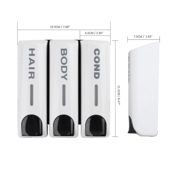 Wall-mounted shower dispenser