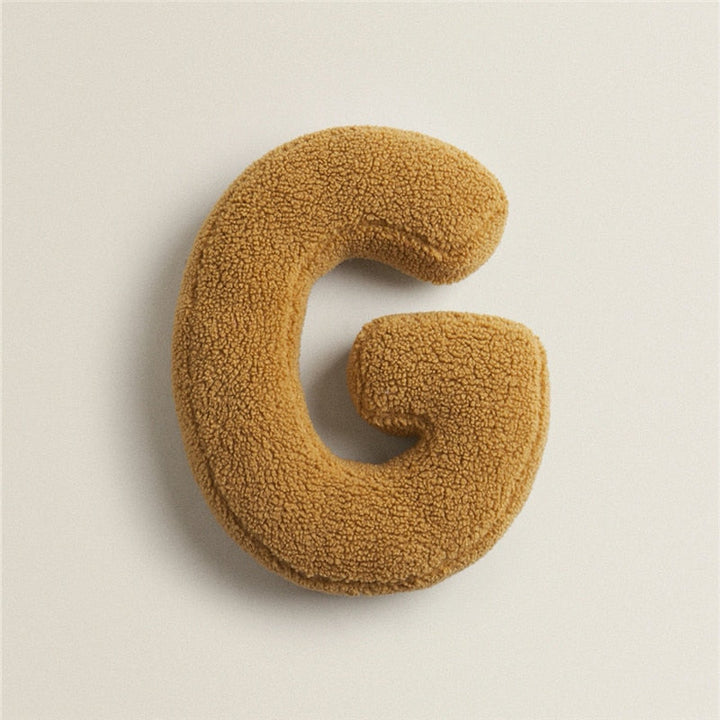 Alphabet Letter Fleece Pillow