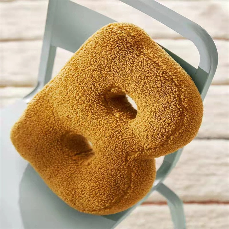 Alphabet Letter Fleece Pillow