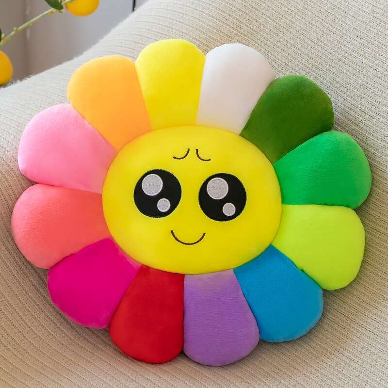 colourful Sunflower Plush Comfort Seat Cushion