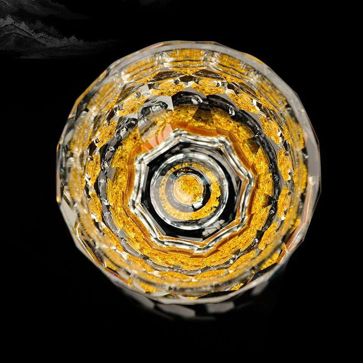 Crystal Glass Whiskey Glasses Bar Liqueur Sphere Cups Sake and Shochu Double-Walled Thick Bottoms Small Capacity Tea Cups