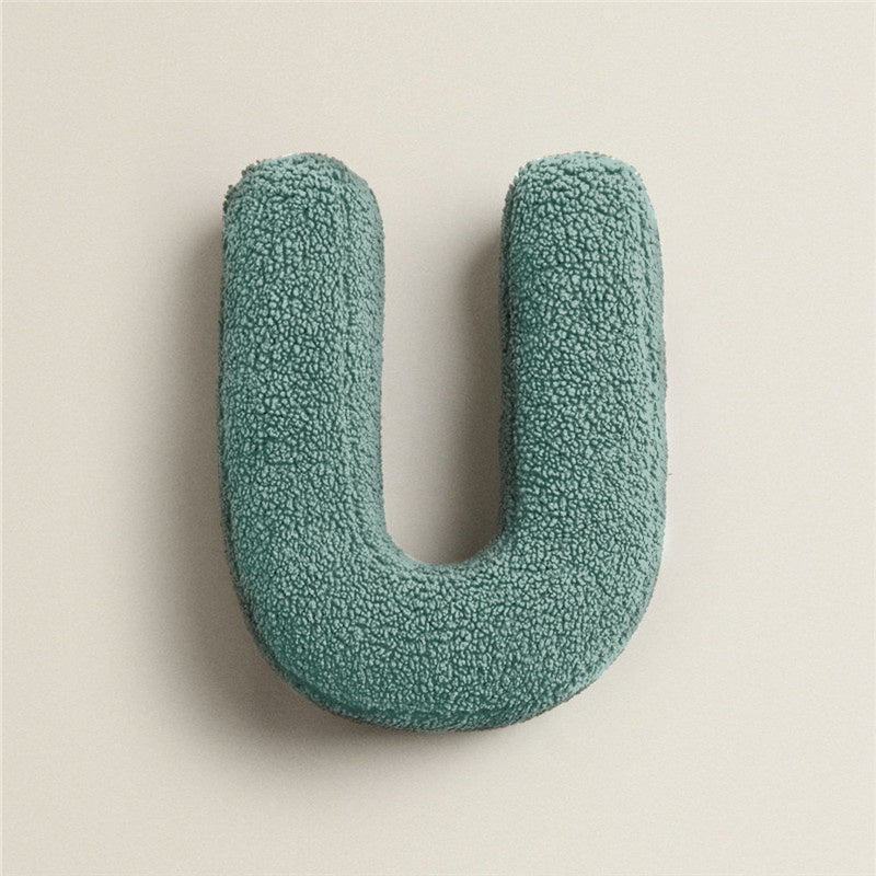 Alphabet Letter Fleece Pillow