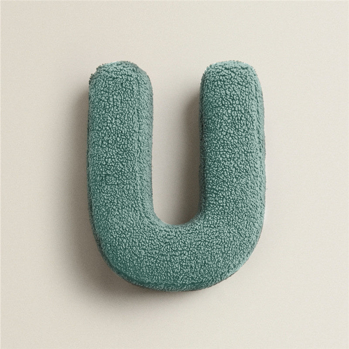 Alphabet Letter Fleece Pillow