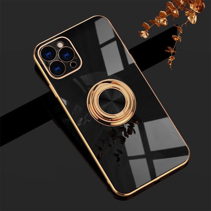 iPhone Case with Metal Stand Ring