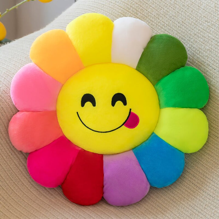 colourful Sunflower Plush Comfort Seat Cushion