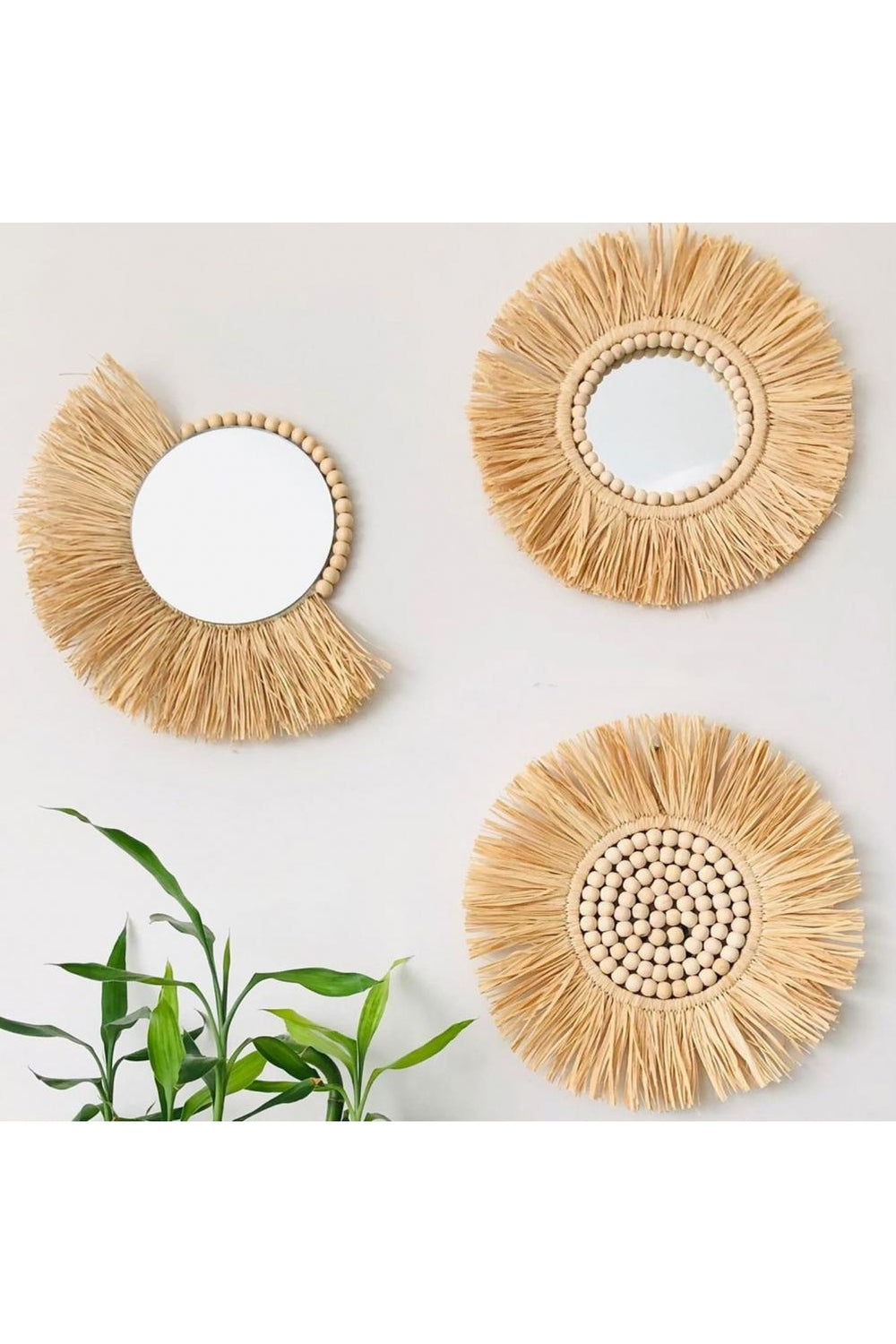 Straw Hat Style Mirror |