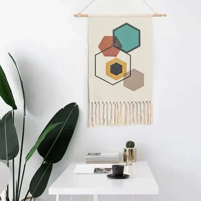 Macrame Hanging Cotton Rug
