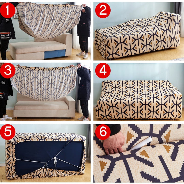 Modern Non-slip colourful Elastic Sofa Cover