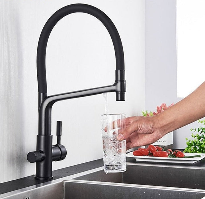 Double Outlet Drinking Water Faucet Filtered Kitchen Faucets