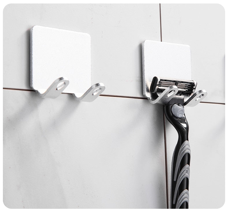 Punch-free Razor Holder Storage Hook (1/2/3 Pieces) - Wall Mounted Men&