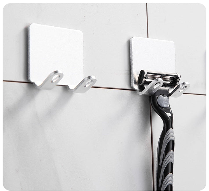 Punch-free Razor Holder Storage Hook (1/2/3 Pieces) - Wall Mounted Men&