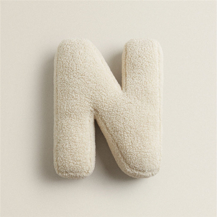 Alphabet Letter Fleece Pillow