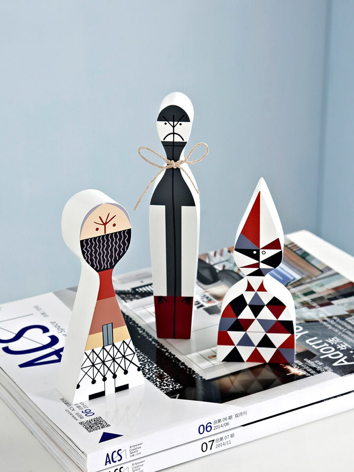Home Decoration Living Room Kawaii Accessories Sculptures &amp; Figures Character Shapes Cute Wood Handmade Europe Household Items