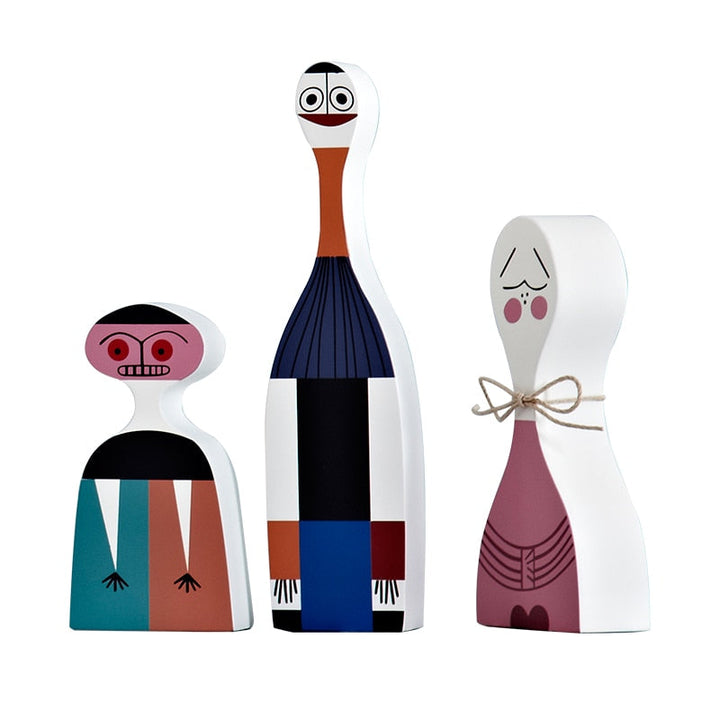 Home Decoration Living Room Kawaii Accessories Sculptures &amp; Figures Character Shapes Cute Wood Handmade Europe Household Items
