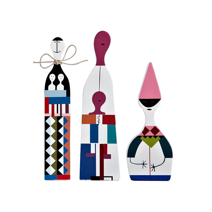 Home Decoration Living Room Kawaii Accessories Sculptures &amp; Figures Character Shapes Cute Wood Handmade Europe Household Items