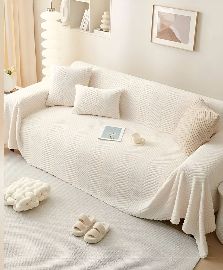 LuxuraWrap Sofa Cover – Non‑Slip Pet‑Friendly Couch Protector