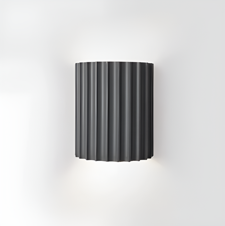Striped LED wall light made of resin for a modern Nordic atmosphere