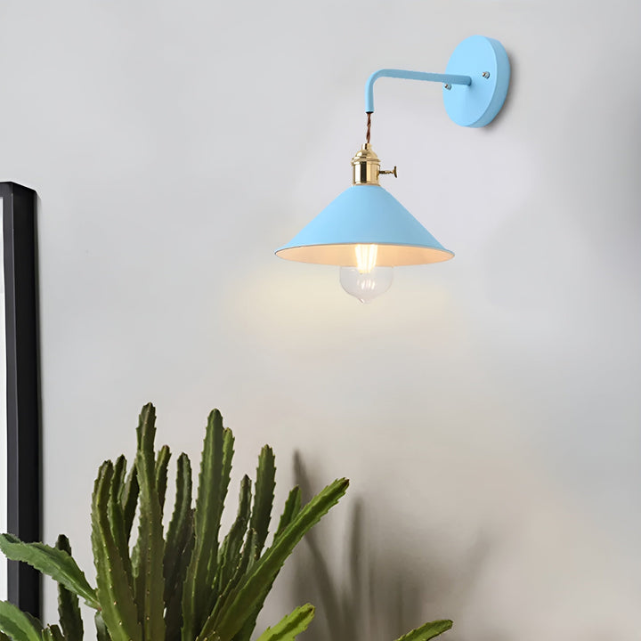Retro Vintage Wall Lamp - Vintage-inspired Cone Metal Wall Lamp