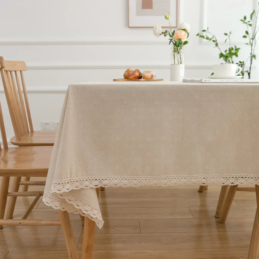Pastoral Cotton-Linen Tablecloth