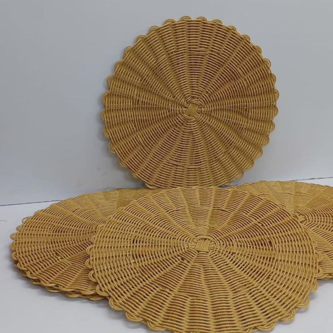 6-piece Set Thicker Rattan Table Set