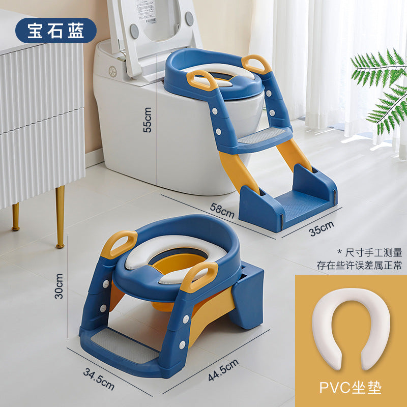 2 in 1 Toilet Potty Trainer Seat with Ladder