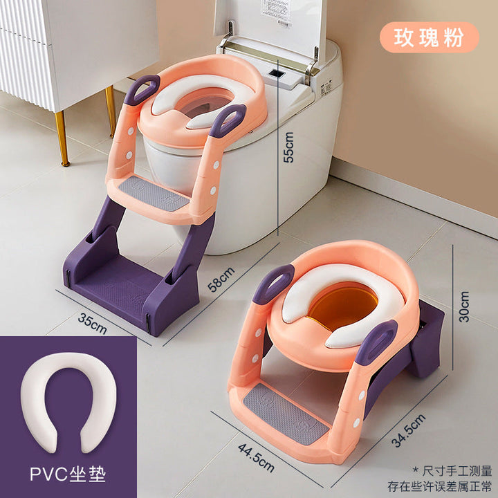 2 in 1 Toilet Potty Trainer Seat with Ladder