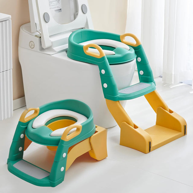 2 in 1 Toilet Potty Trainer Seat with Ladder