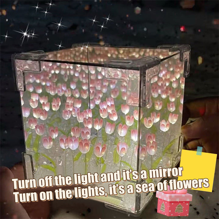 Illuminated Tulip Elegance Mirror Lamp |