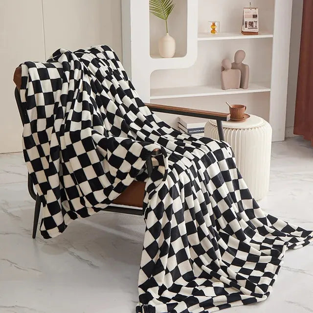 Trendy Chessboard Blanket