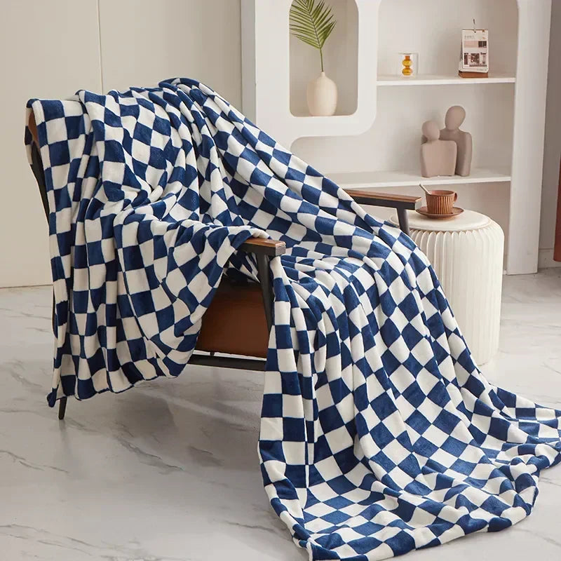Trendy Chessboard Blanket