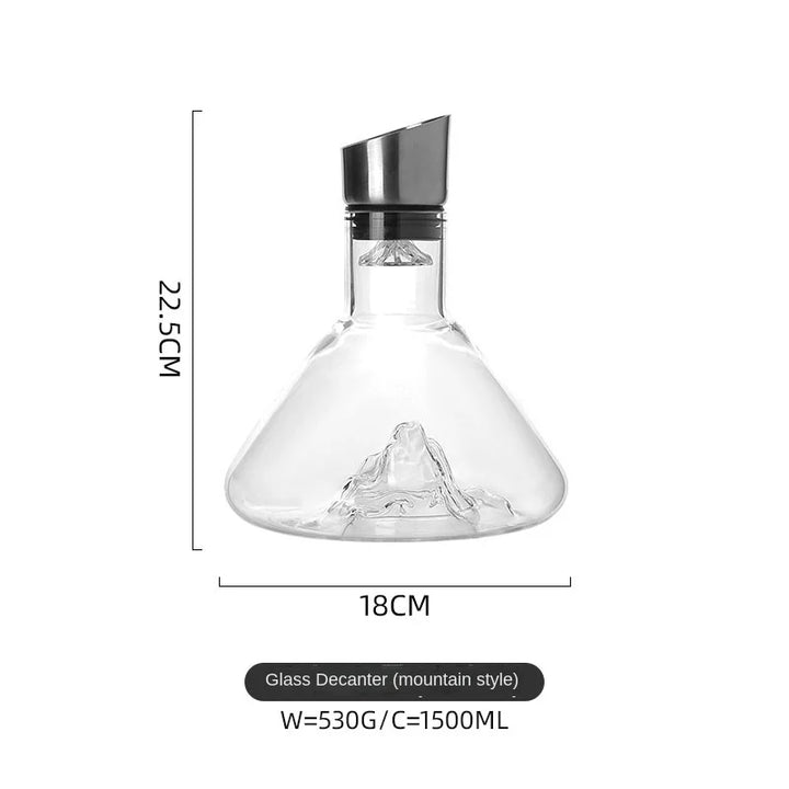 Dreamy Mountain Premium Crystal Wine Decanter