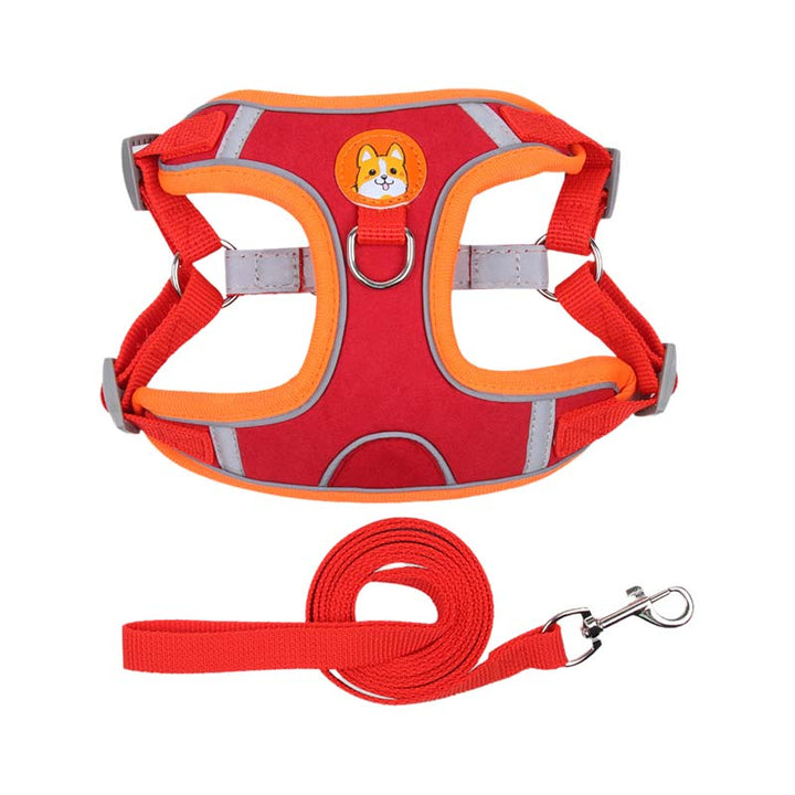 Reflective Pet Harness and Leash Set