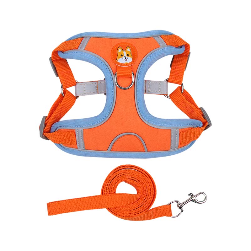 Reflective Pet Harness and Leash Set