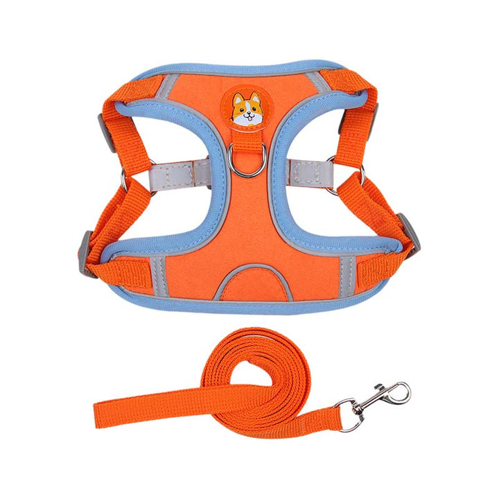 Reflective Pet Harness and Leash Set