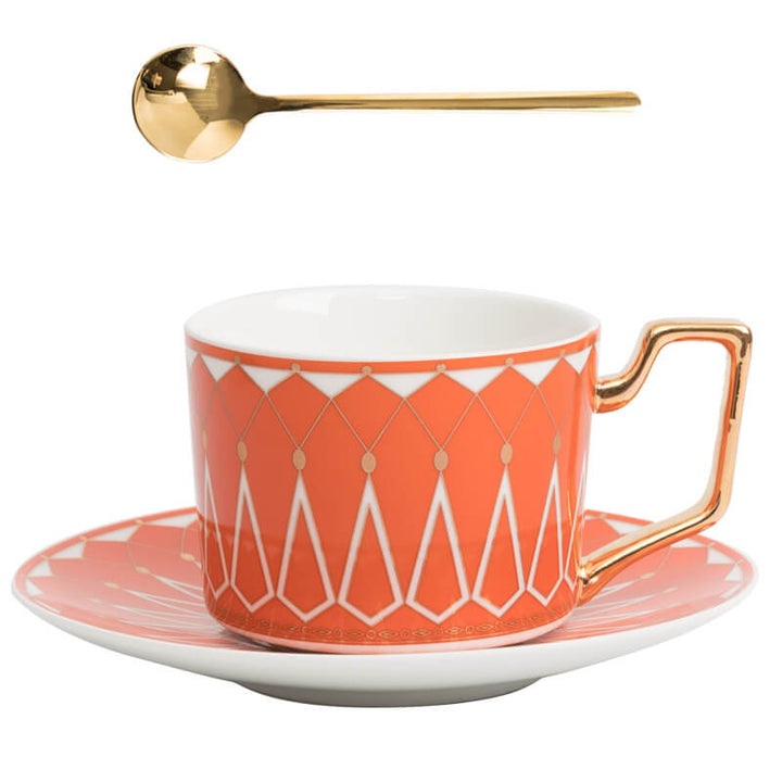 Square A Retro-Pattern Coffee Mug