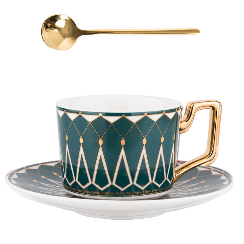 Square A Retro-Pattern Coffee Mug