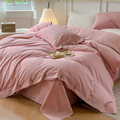 Breathable Cotton Bedding Set with Two Pillowcases