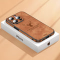 Leather iPhone Case with Shock Protection & Elegant Design