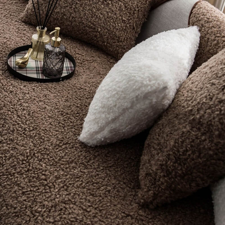 Luxury Warm Fleece Furniture Protection Mat Non-Slip Sofa Cover